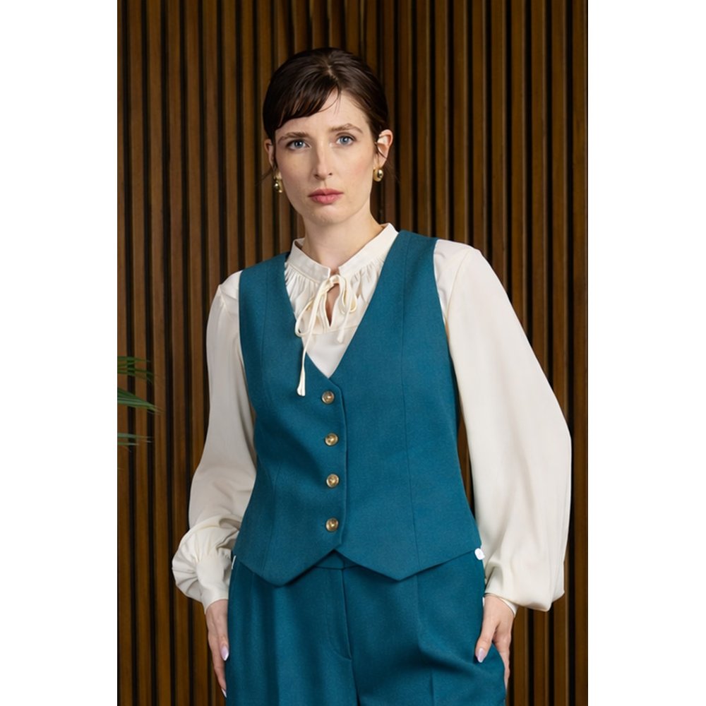 Banned - Selma Waistcoat - Blue